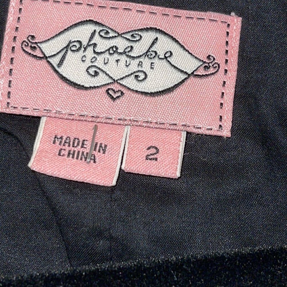 Phoebe couture Dress Womens size 2 sheath mini cotton Y2K Dark denim front Zip‎ - Picture 7 of 9